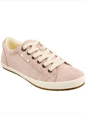 Taos Star Pink Wash Comfort Canvas Sneakers Women US 9